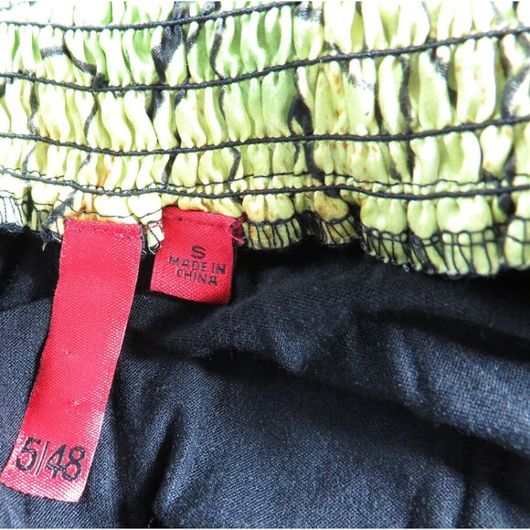 Saks Fifth Ave Black Halter Tie Silk Contrast Flowy Maxi Dress Size Small - Picture 5 of 9